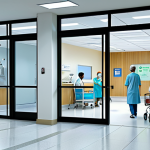 **

A modern hospital lobby with patients and their families consulting with doctors. Focus on the clean environment, advanced medical equipment visible through glass walls, and a friendly patient support center sign. Include diverse individuals. Safe for work, appropriate content, fully clothed, professional medical setting, perfect anatomy, natural proportions, professional photography, high quality.

**