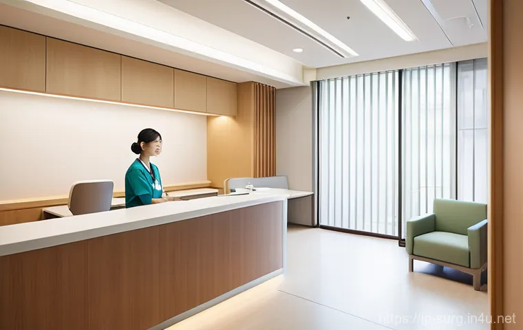 소화기 외과 전문의 추천 - **Prompt 1: Reassuring Consultation**
    A heartfelt scene in a bright, modern Japanese clinic cons...